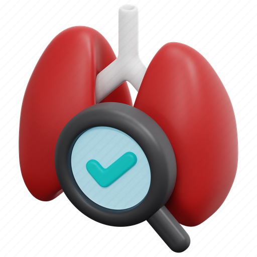 Lungs, exam, check, health, checkup, organ, medical 3D illustration - Download on Iconfinder