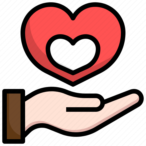 Heart, insurence, insurance, wellness, hands, love icon - Download on Iconfinder