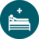 hospital bed, hospital stretcher, patient bed 