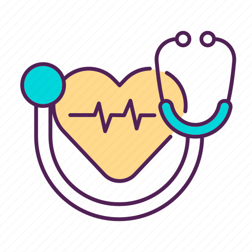 Stethoscope, heart, healthcare, check icon - Download on Iconfinder