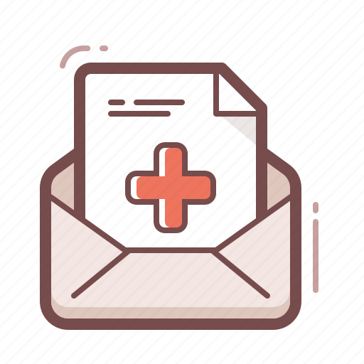Diagnosis, mail, medical, message icon - Download on Iconfinder