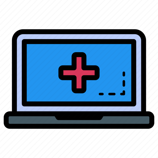 Healthcare, laptop, medical, notebook, health icon - Download on Iconfinder
