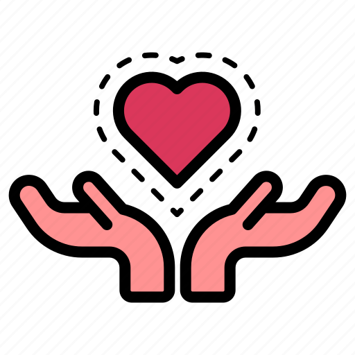 Healthcare, hand, medical, heart, care icon - Download on Iconfinder