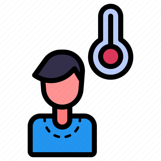 Fever, sick, thermometer, medical, healthcare icon - Download on Iconfinder