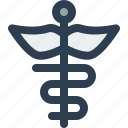 staff, of, hermes, caduceus, medical, symbol