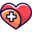bukeicon, care, health, heart, hospital, love 