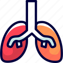 breathing, bukeicon, health, lung, organs