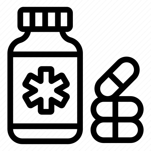 Pills jar, medicine bottle, drug, bottle, medical equipment icon - Download on Iconfinder