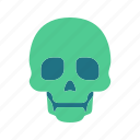 skull, skeleton, death, horror, halloween, evil