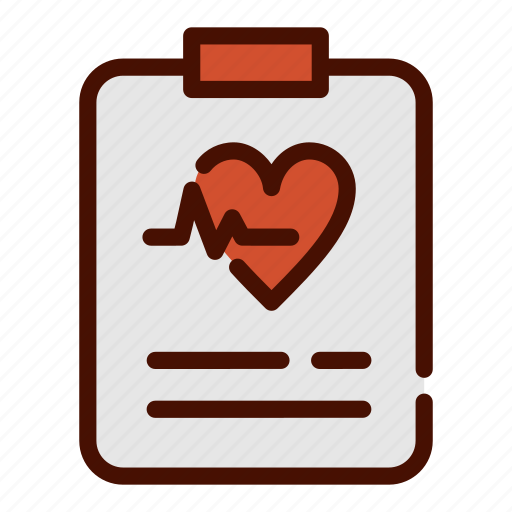Healthcare, heartbeat, hearth, medical, report icon - Download on Iconfinder