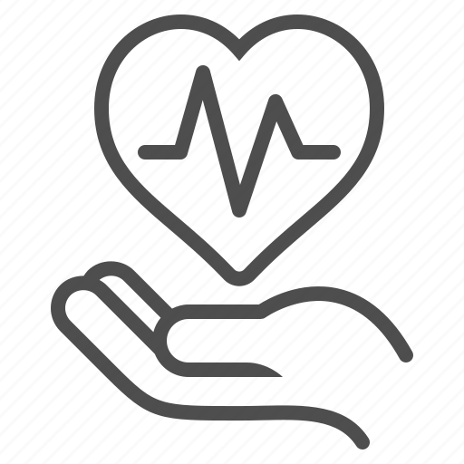 Cardiology, hand, heart, pulse, healthcare, health care icon - Download on Iconfinder