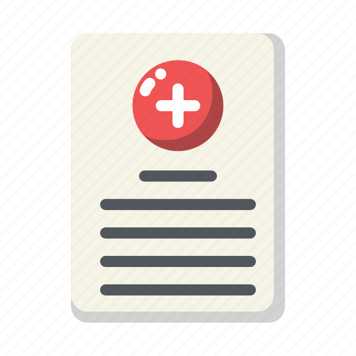 Record, medical, hospital, healthcare, document icon - Download on Iconfinder