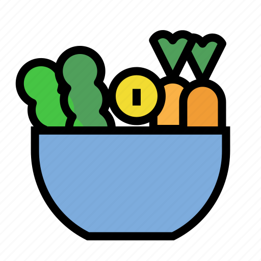 Salad, healthy, food, organic, vegan icon - Download on Iconfinder
