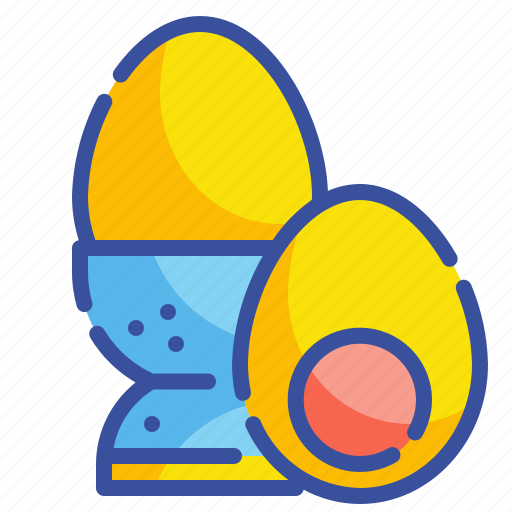 Boiled, egg, food, gastronomy, healthy, nutrition, organic icon - Download on Iconfinder