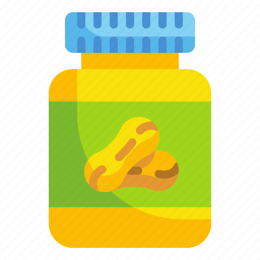Butter, food, healthy, jar, organic, peanut, vegan icon - Download on Iconfinder