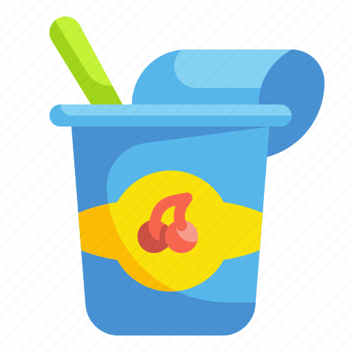 Dessert, diet, food, healthy, milky, sweet, yogurt icon - Download on Iconfinder