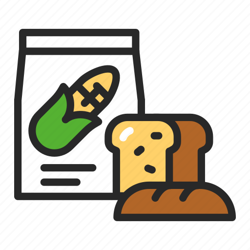Bakery, bread, flour, food, healthy, package icon - Download on Iconfinder