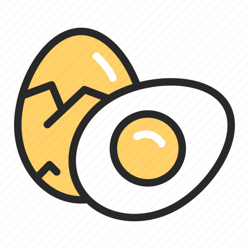 Boiled, eggs, food, healthy, two icon - Download on Iconfinder