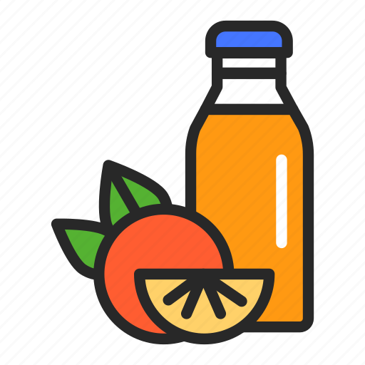 Bottle, drink, food, healthy, juice, orange, package icon - Download on Iconfinder