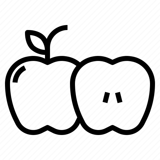 Apple, fruit, healthy, food, vegan, vegeterian, organic icon - Download on Iconfinder