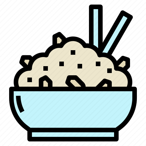 Rice, cereal, healthy, food, diet, bowl, plate icon - Download on Iconfinder