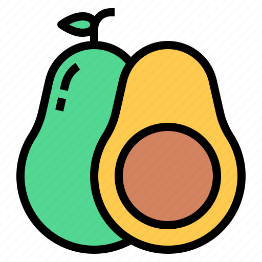 Avocado, fruit, healthy, food, diet, vegeterian, organic icon - Download on Iconfinder