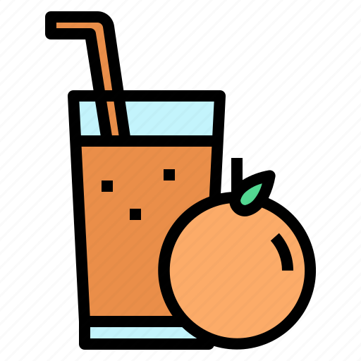 Orange, juice, water, glass, fruit, healthy, food icon - Download on Iconfinder