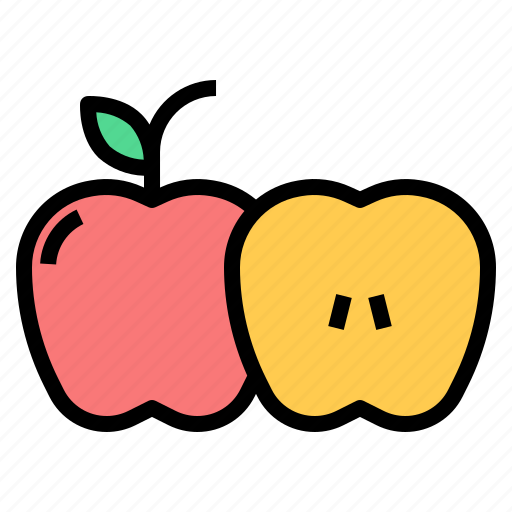 Apple, fruit, healthy, food, diet, vegan, vegeterian icon - Download on Iconfinder