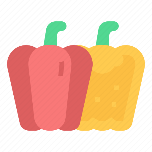 Bell, pepper, healthy, food, vegeterian, farming, vegetables icon - Download on Iconfinder