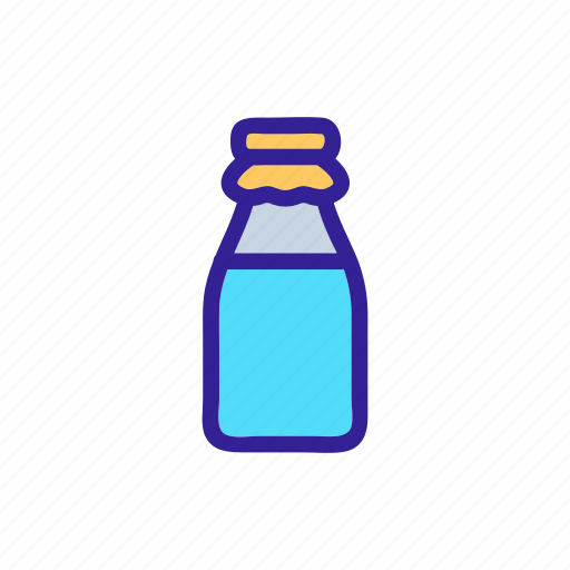 Bottle, contour, food, healthy, milk, silhouette icon - Download on Iconfinder