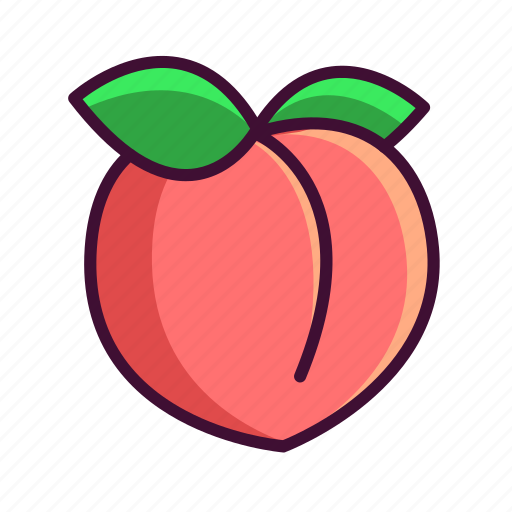 Food, fruits, healthy, peach, sweet icon - Download on Iconfinder