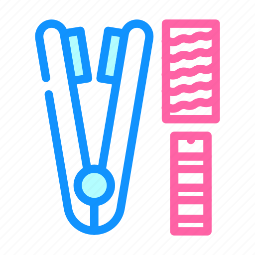 Iron, device, hair, healthy, treatment, stationery icon - Download on Iconfinder