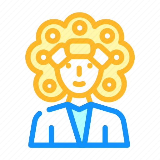Perm, hair, healthy, treatment, stationery, hairdryer icon - Download on Iconfinder
