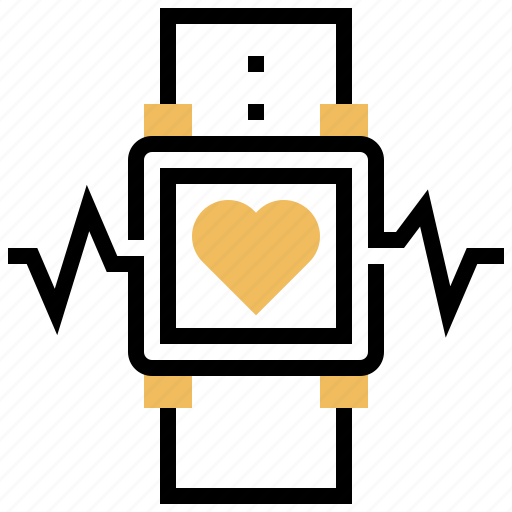 Heart, heartbeat, rate, smart, watch icon - Download on Iconfinder