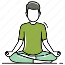 healthy, male, man, meditation, relax, relaxation, yoga