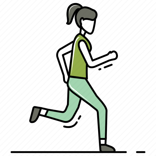 Exercise, healthy, open air, running, sport, woman, workout icon - Download on Iconfinder