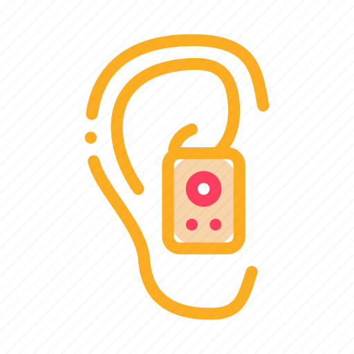 Aid, device, ear, earphone, hearing, human, sense icon - Download on Iconfinder