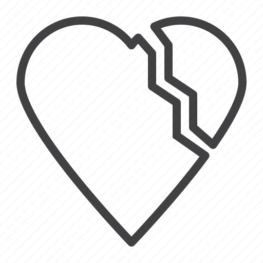 Broken, heart, heartbreak, relationship icon - Download on Iconfinder