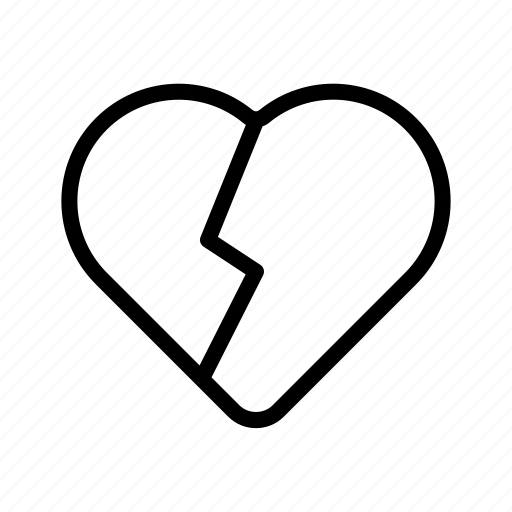 Broken heart, sick heart, heart, medical, heart disease, healthcare icon - Download on Iconfinder