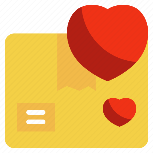 Box, parcel, delivery, send, love, heart icon - Download on Iconfinder