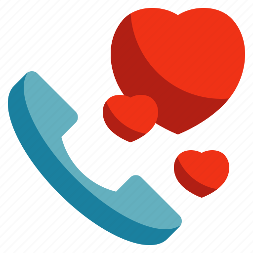 Phone, contact, love, heart icon - Download on Iconfinder