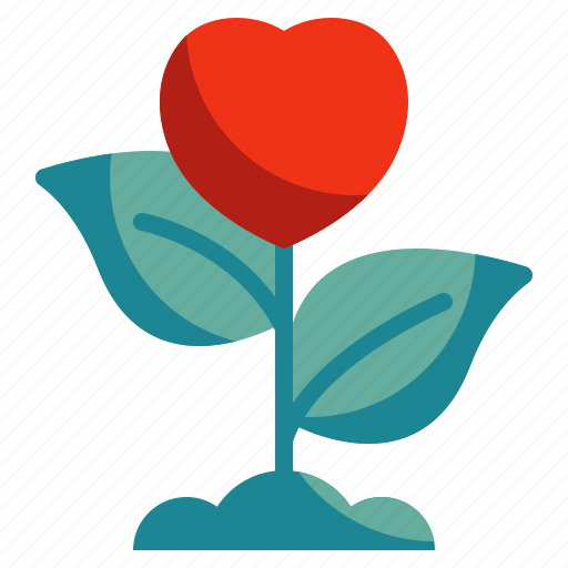 Plant, heart, love, seed, nature icon - Download on Iconfinder