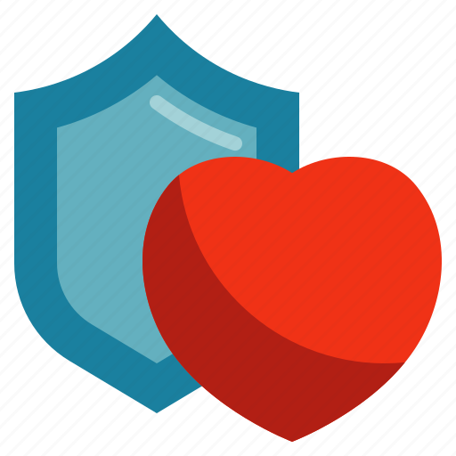 Protect, shield, security, love, heart icon - Download on Iconfinder