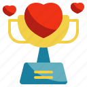 trophy, winner, love, heart