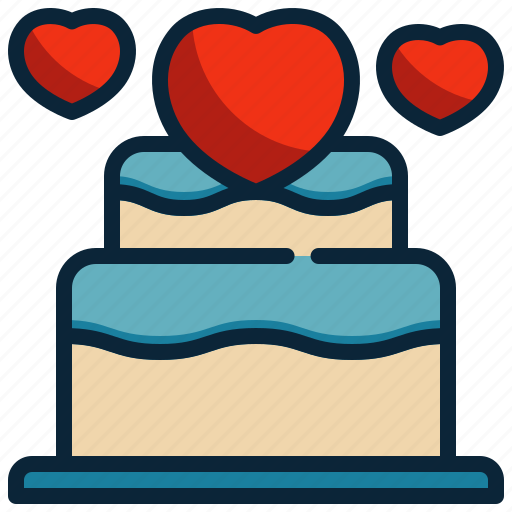 Cake, bakery, dessert, sweet, love, heart icon - Download on Iconfinder