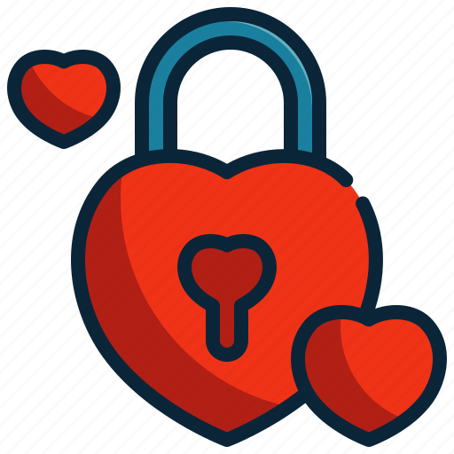 Lock, key, closed, love, heart icon - Download on Iconfinder