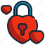 lock, key, closed, love, heart 