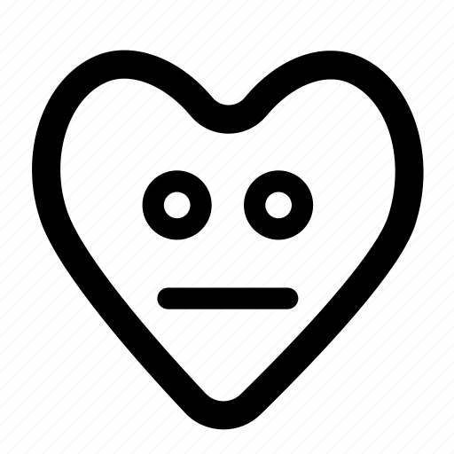 Heart, face, emoji, love, expression icon - Download on Iconfinder