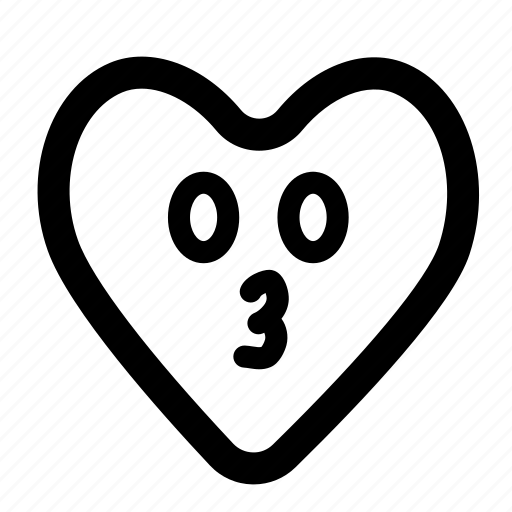 Kiss, heart, emoji, romance, smiley icon - Download on Iconfinder