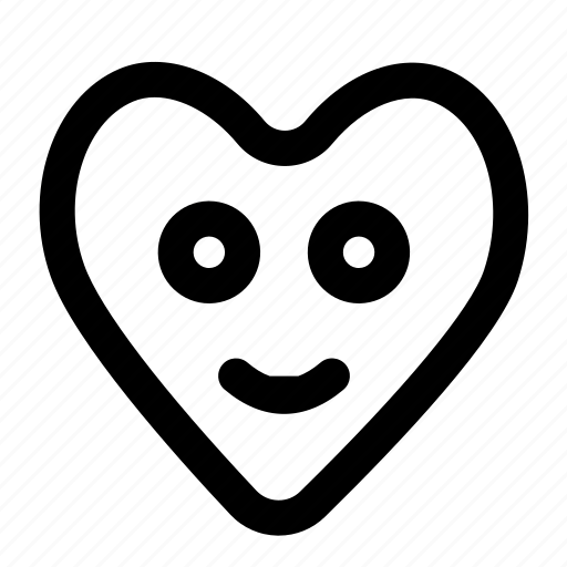 Heart, face, romance, smiley, smile, love icon - Download on Iconfinder